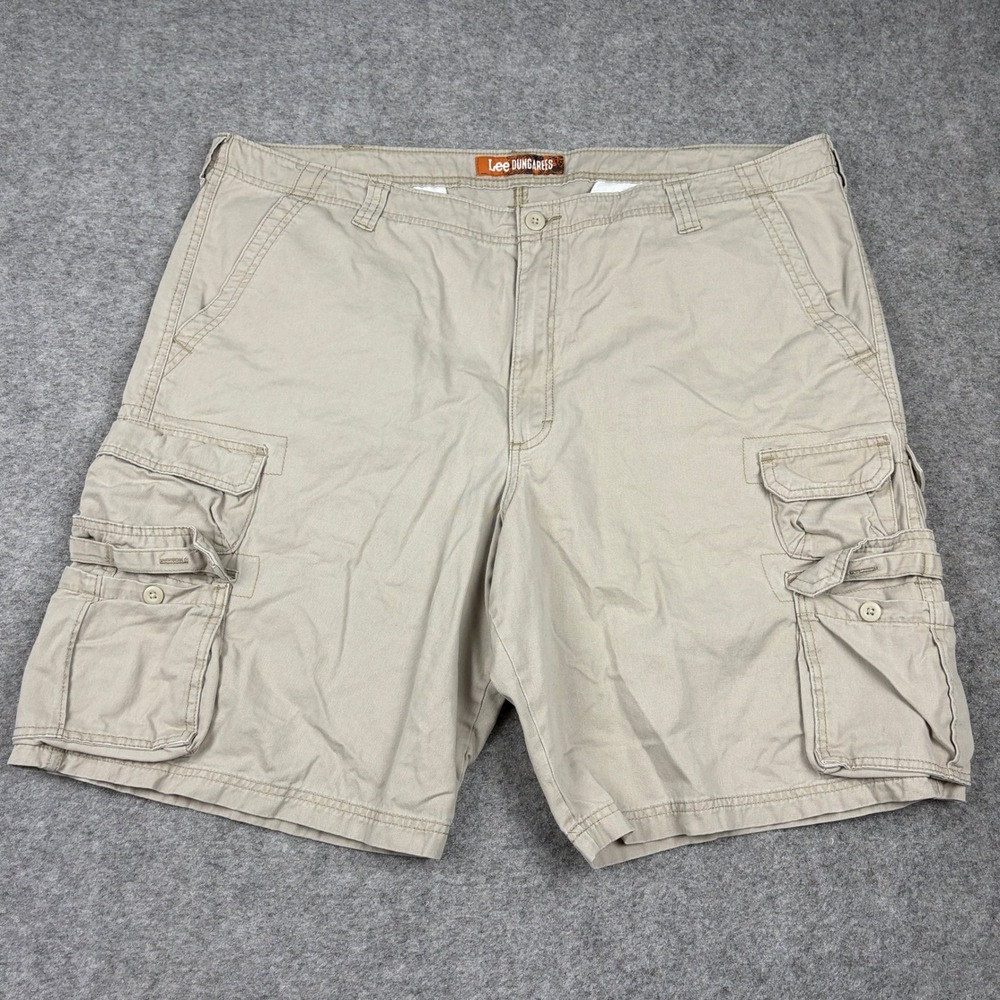 Lee Cargo Shorts‎ Mens 44 Khaki Dungarees Cotton Relaxed Fit Utility Summer